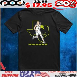 Paige Bueckers State Star Pose Dallas Signature Shirt
