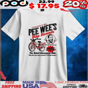 Pee Wee Herman Bike Rentals The Rebel Adventure Bike t shirt