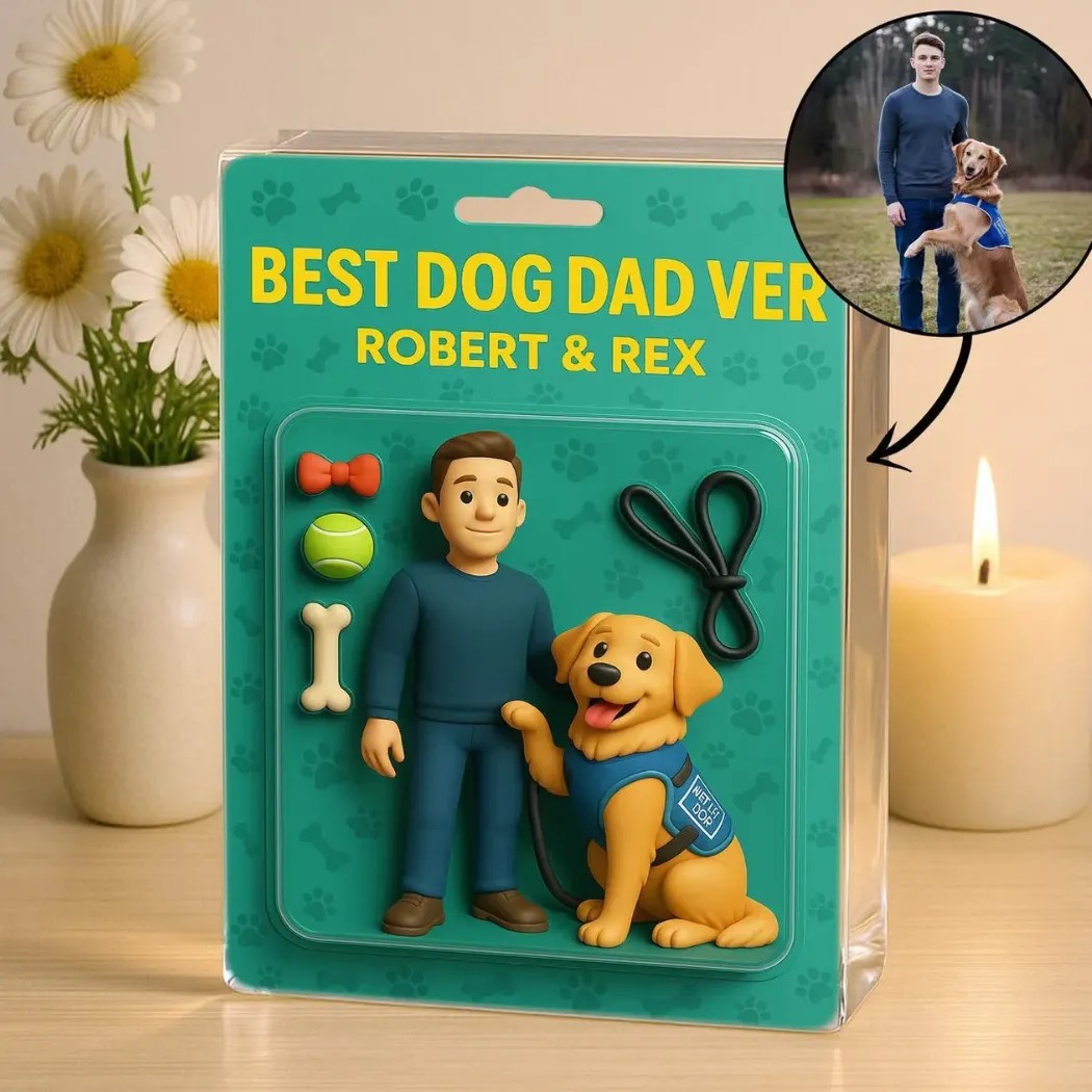 Personalized Best Dog Dad Ever Father's Day Gift Acrylic Plaque Personalized Best Dog Dad Ever Father's Day Gift Acrylic Plaque