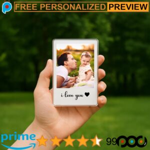 Personalized Drive Safe Reminder Father's Day Photo Car Visor Clip
