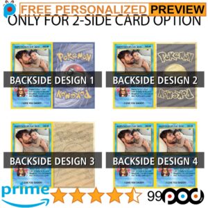 Personalized Free Photo Father's Day Pokemon Hologram Wallet Card