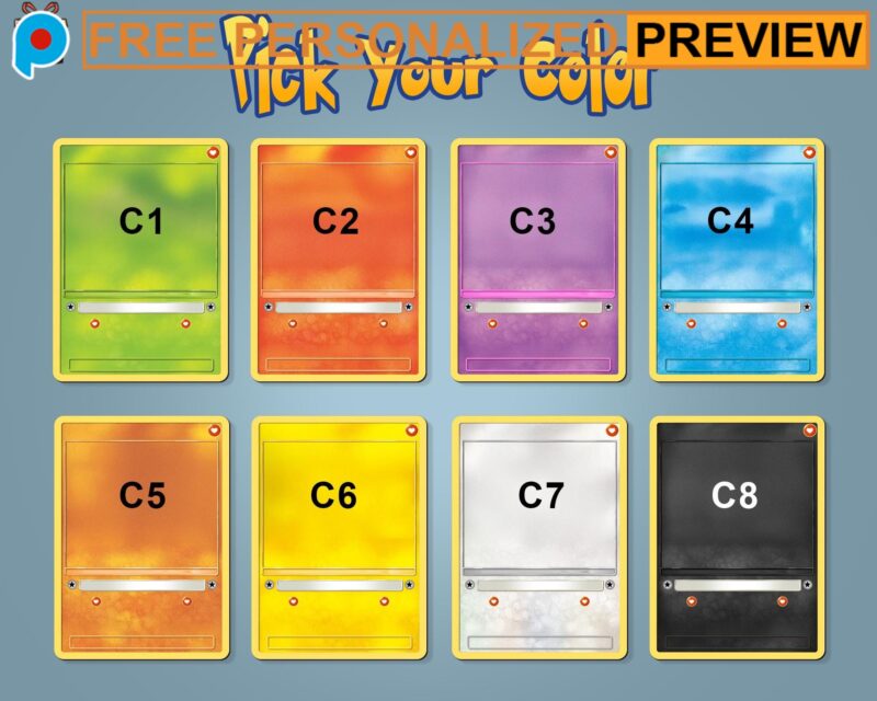 Personalized Photo Anime Poke Father's Day Hologram Card Personalized Photo Anime Poke Father's Day Hologram Card