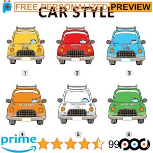 Personalized Photo Face Baby Drive Safe Daddy Father's Day Car Visor Clip