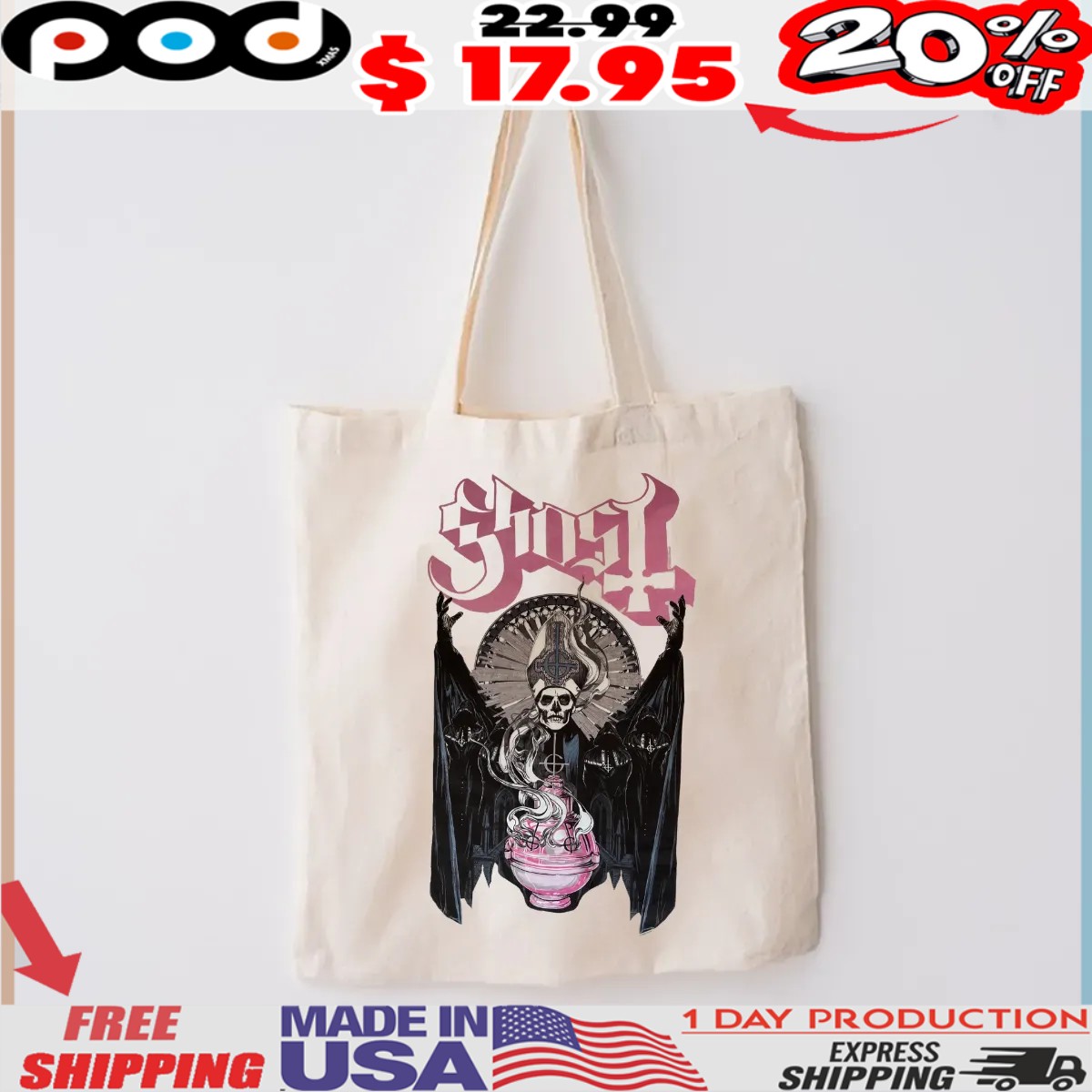 Pink Gothic Ghost Metal Skull Shirt Pink Gothic Ghost Metal Skull Shirt