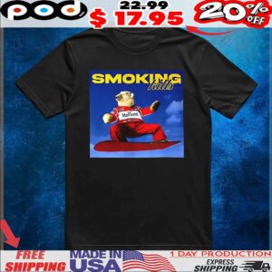 Polar bear Marlboro smoking kills t shirt