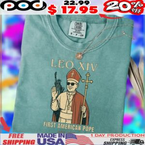 Pope Leo XIV First American Pope Est 2025 Vintage Catholic Shirt