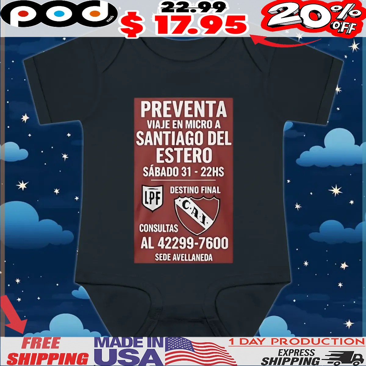 Preventa viaje en micro a santiago del estero t shirt