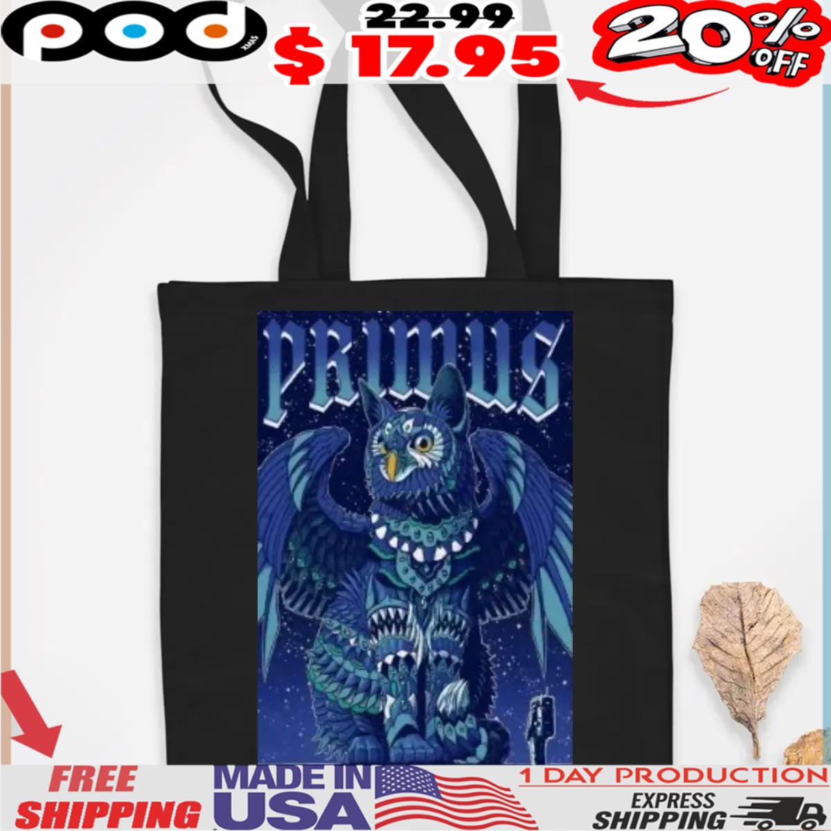 Primus The Orion Amphitheater, Huntsville, AL May 4 2025 Tour Shirt