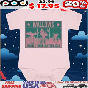 Wallows Info Wallows Model and More Usa Tour 2025 T shirt