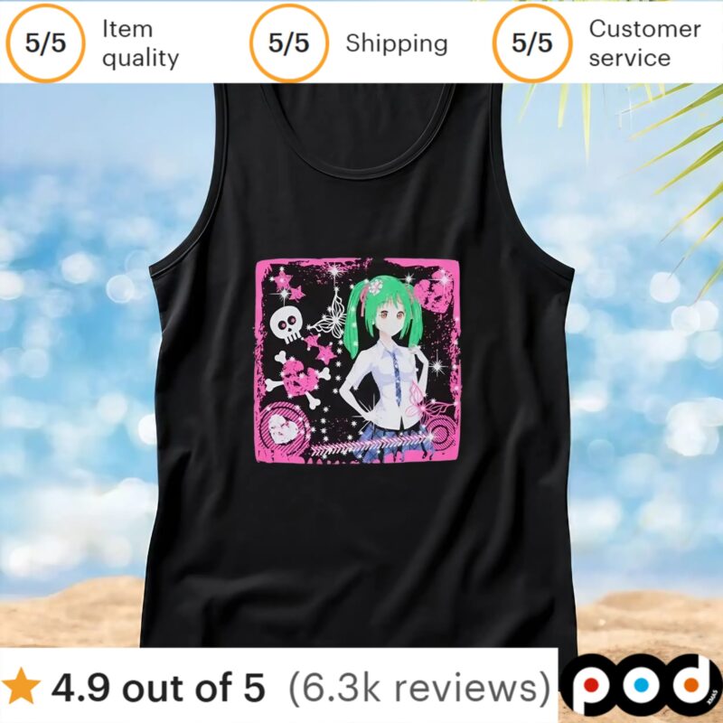 Anime Girl Bling T Shirt
