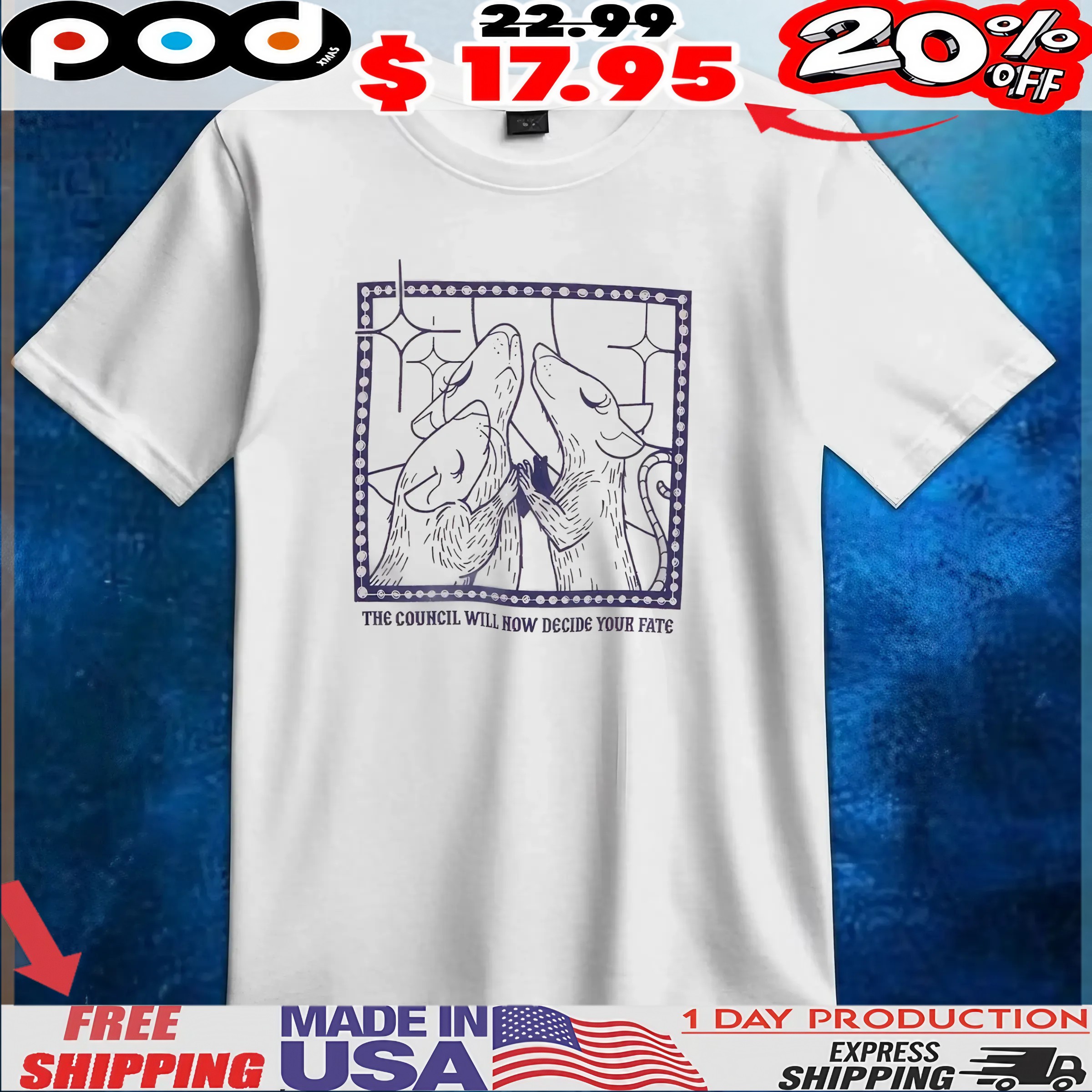 Rat Council The Council Will How Decide Your Fate T Shirt