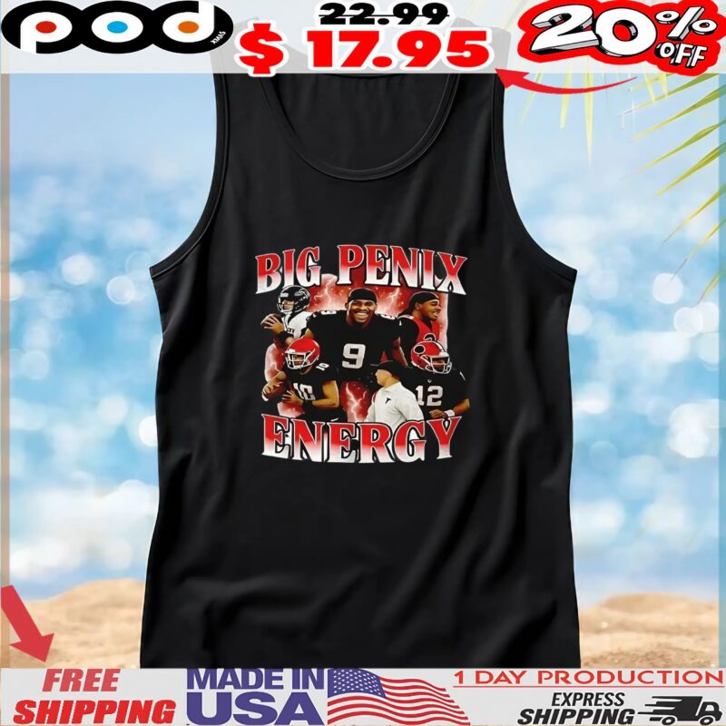 Big Penix Energy Michael Penix Jr Atlanta Falcons Vintage Bootleg Style T Shirt