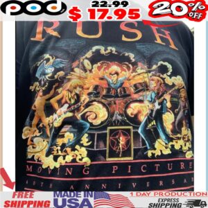 Rush Moving Pictures 40th Anniversary Shirt