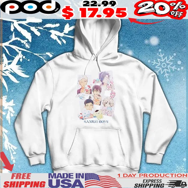 Sanrio Boys Group College T Shirt Sanrio Boys Group College T Shirt