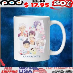 Sanrio Boys Group College T Shirt