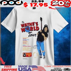Scarlett Johansson The Waynes World Tour 1991 Saturday Night Live SNL T Shirt