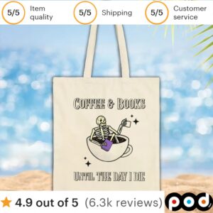 Skeleton coffee & books until the day I die t shirt