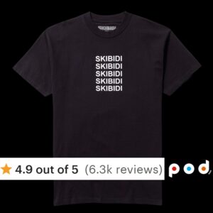 Skibidi Toilet Two Sided T Shirt
