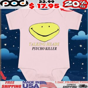 Smiley Face talking heads Psycho Killer t shirt