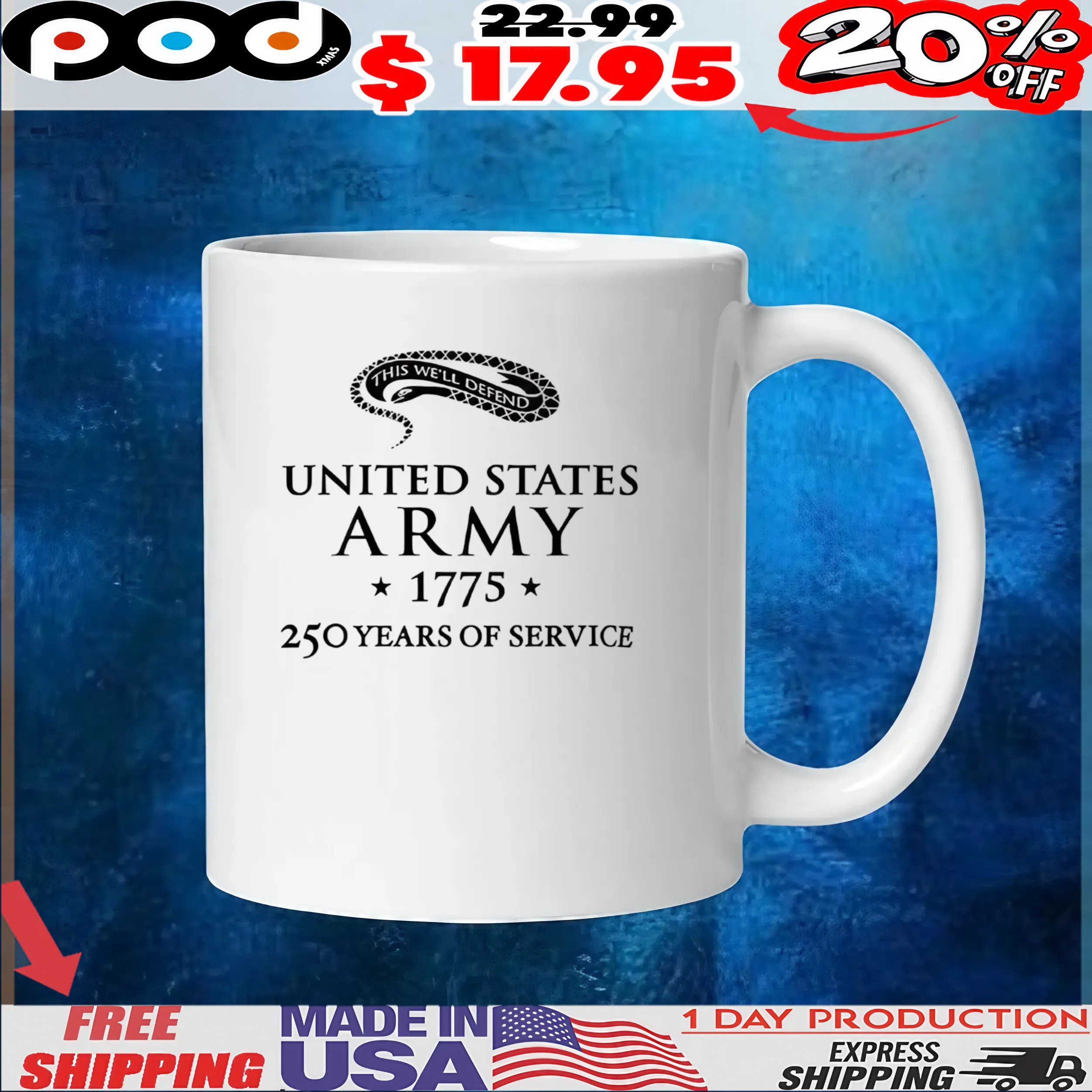 Snake United States Army 1775 250 years of service t shirt Snake United States Army 1775 250 years of service t shirt