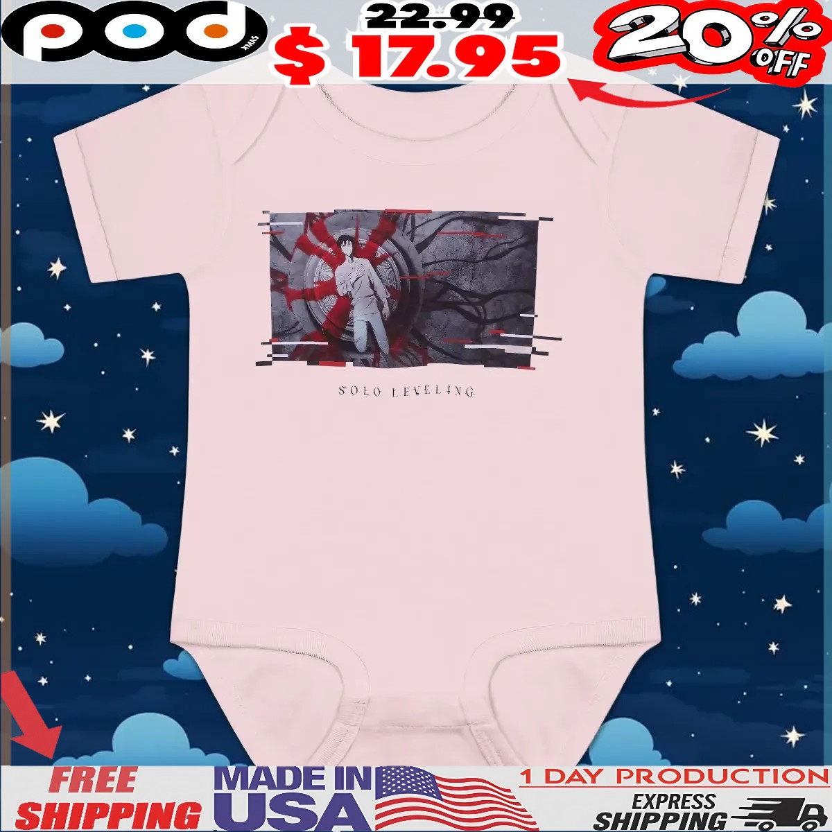 Solo Leveling Jinwoo Glitch Panel T Shirt
