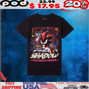 Sonic The Hedgehog Sonic X Shadow Ultimate Power Shirt