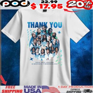 Thank You 2024-2025 Season Minnesota Timberwolves T Shirt