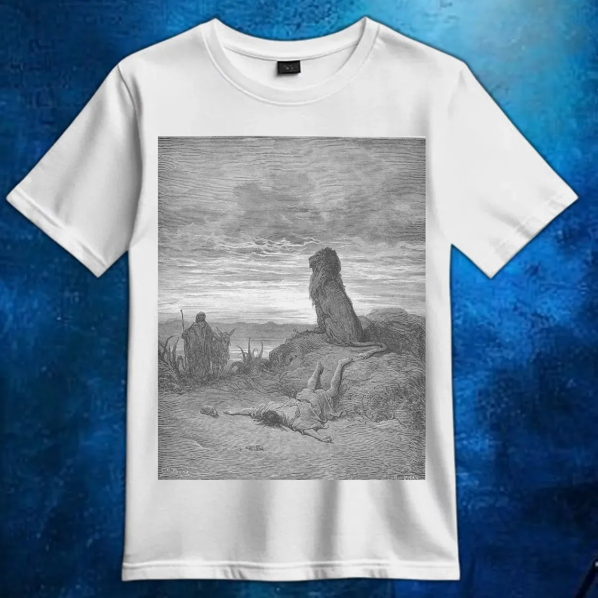 The Disobedient Prophet Is Slain by a Lion by Gustave Dore Shirt The Disobedient Prophet Is Slain by a Lion by Gustave Dore Shirt