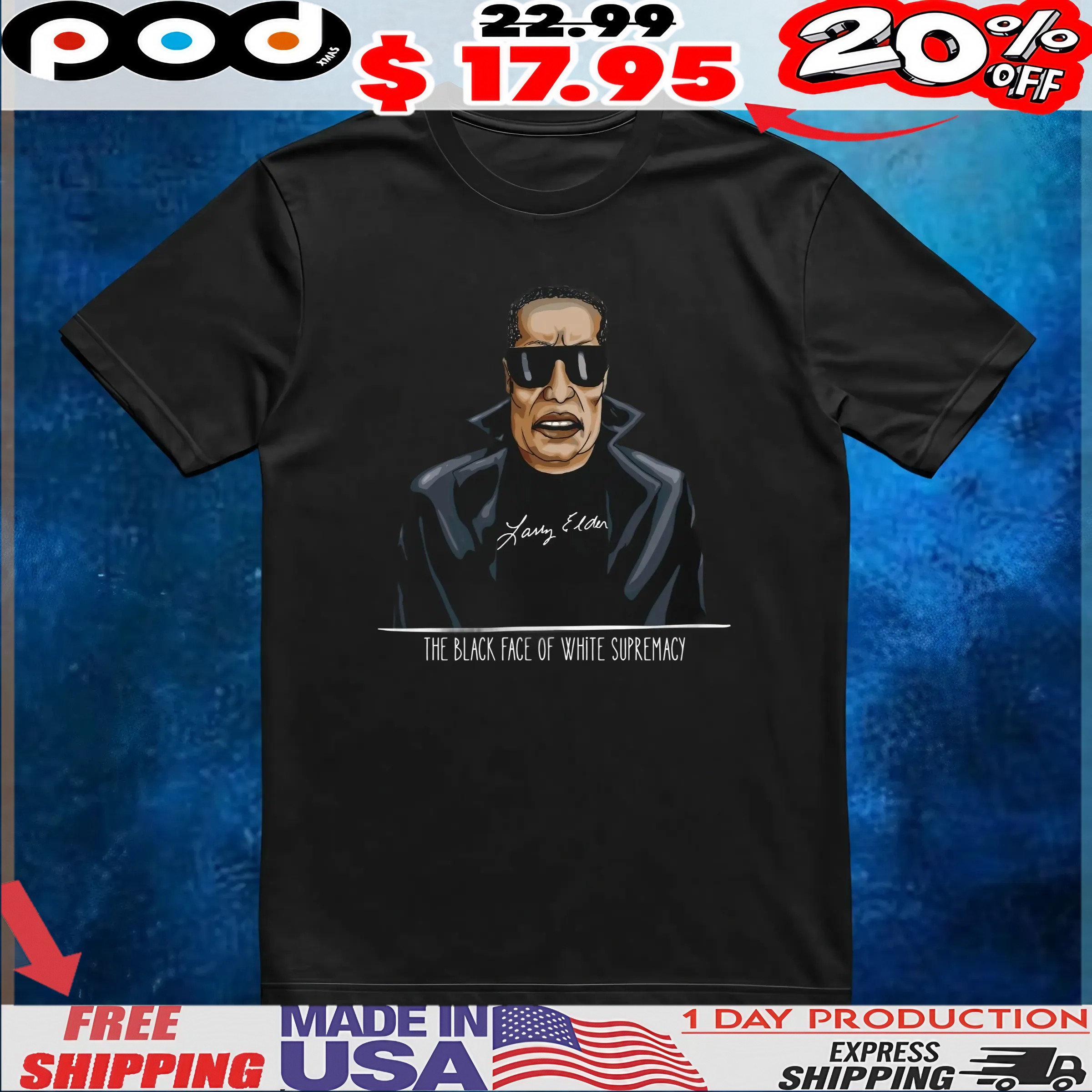 The Larry Nator The Black Face Of White Supremacy T Shirt