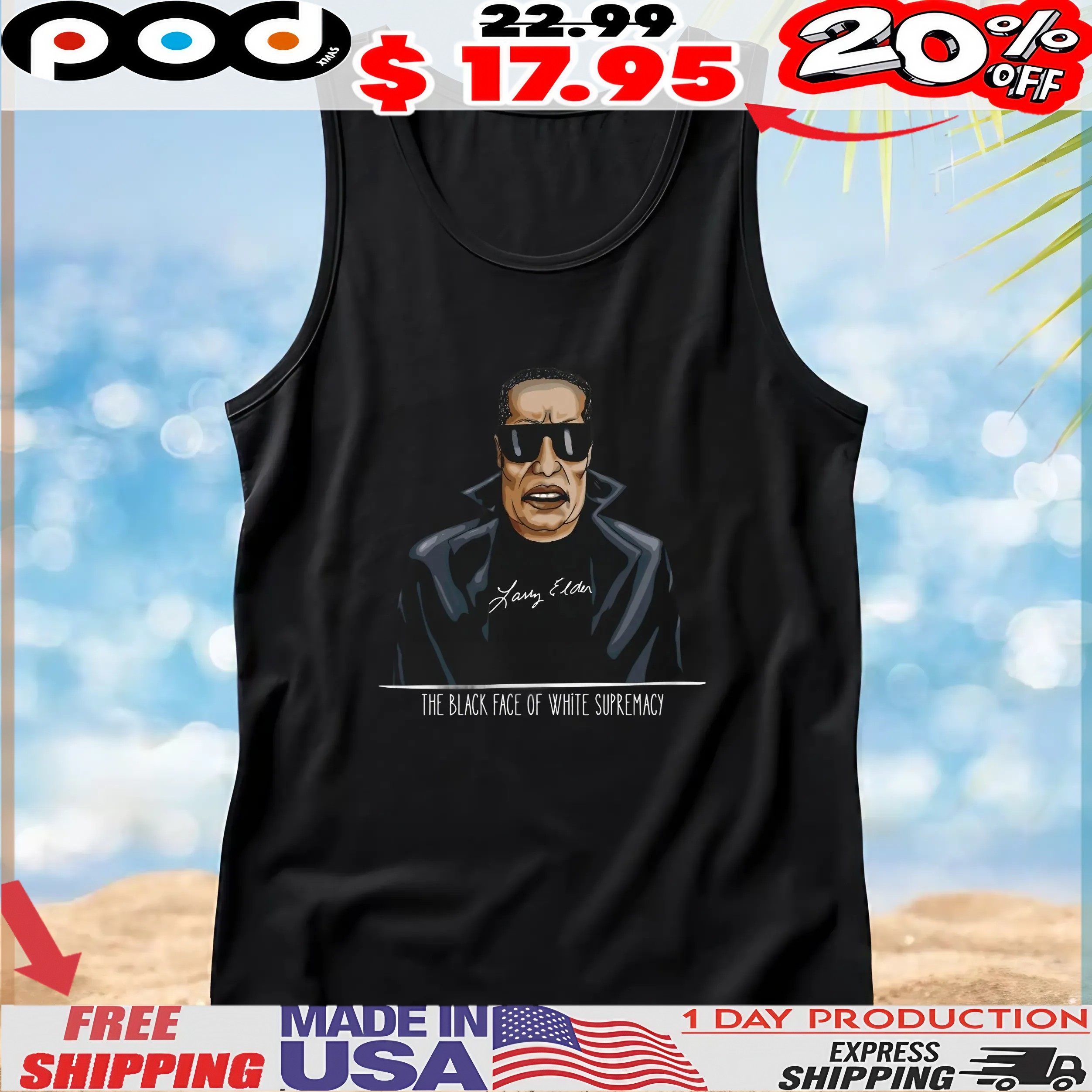 The Larry Nator The Black Face Of White Supremacy T Shirt
