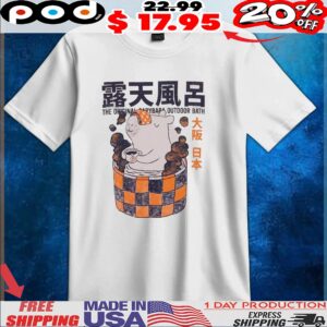 The Original Capybara Outdoor Bath T Shirt