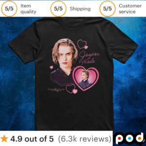 The Twilight Saga Jasper Heart Girls T Shirt