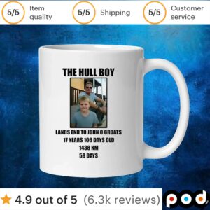 The hill boy lands end to John O’groats 17 years 106 days old 1438 km 58 days t shirt
