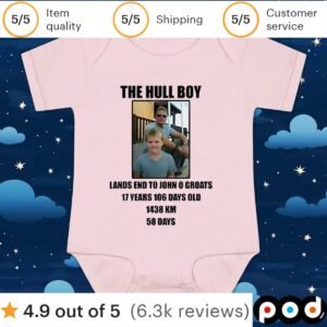 The hill boy lands end to John O’groats 17 years 106 days old 1438 km 58 days t shirt