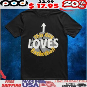 This Guy Loves Basketball Arrow T Shirt
