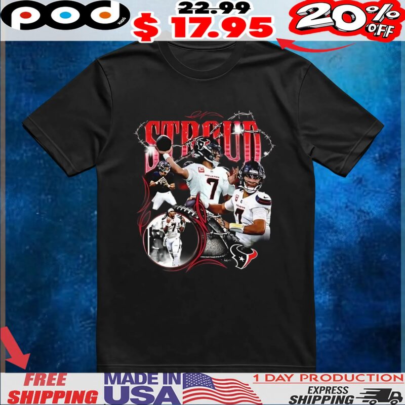 Cj Stroud Houston Texans Nfl Football Notorious Player Vintage Bootleg Style T Shirt