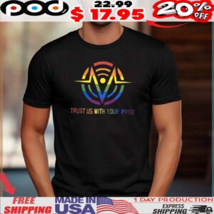 Trust us with your pride Hazbin Hotel logo shirt