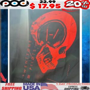 Twenty One Pilots 2017 Brandon Rike Skull T Shirt