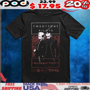 Twenty One Pilots Blurryface Duo Portrait T Shirt