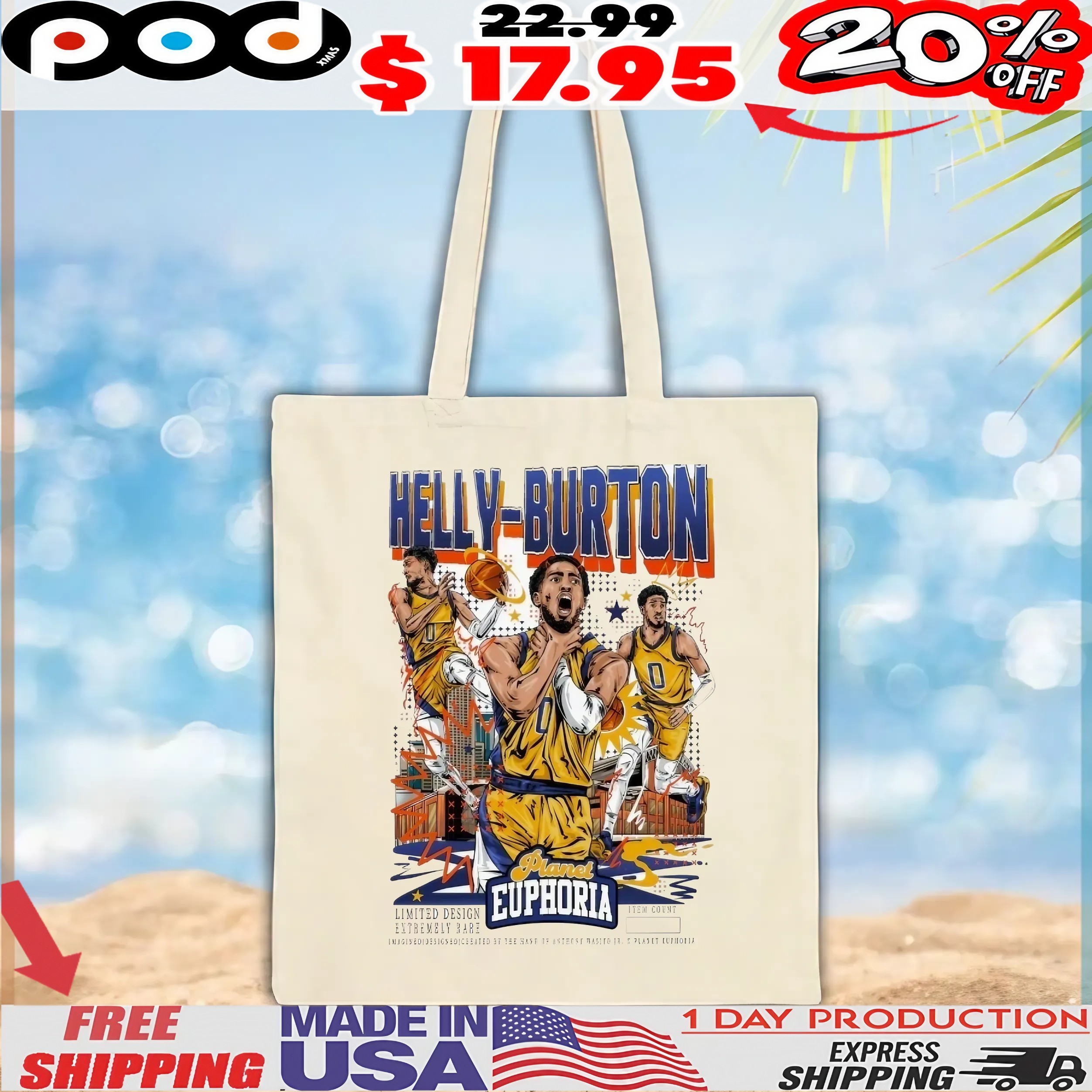 Tyrese Haliburton Helly Burton Choke Planet Euphoria Collage T shirt