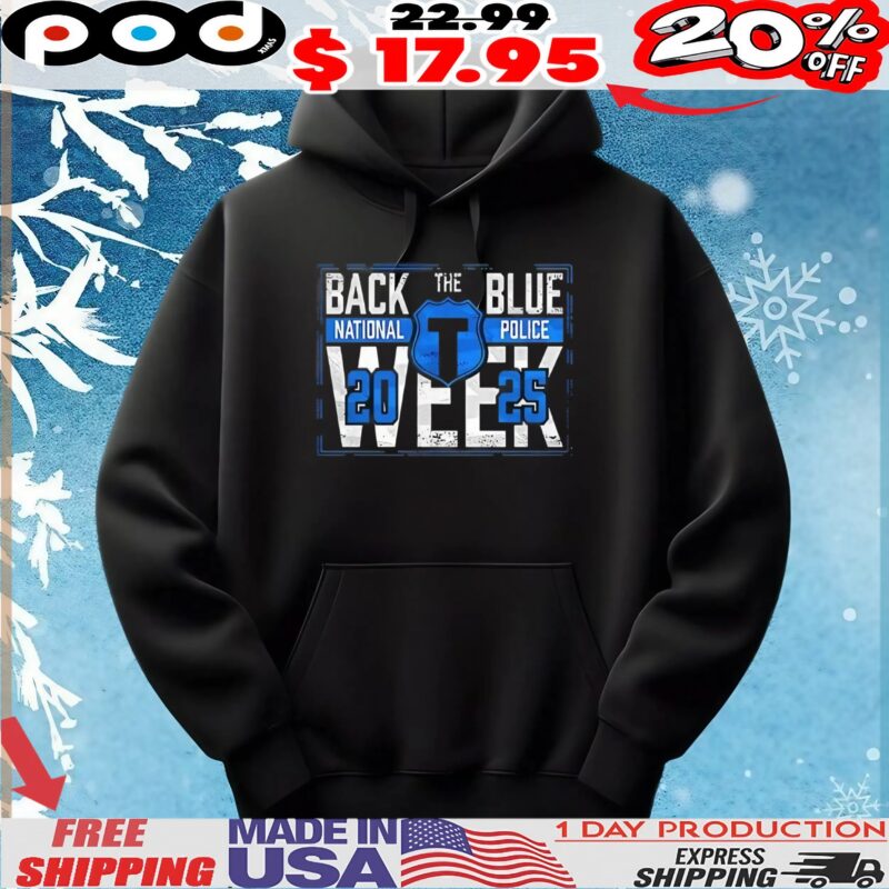 Back the blue national police 2025 t shirt