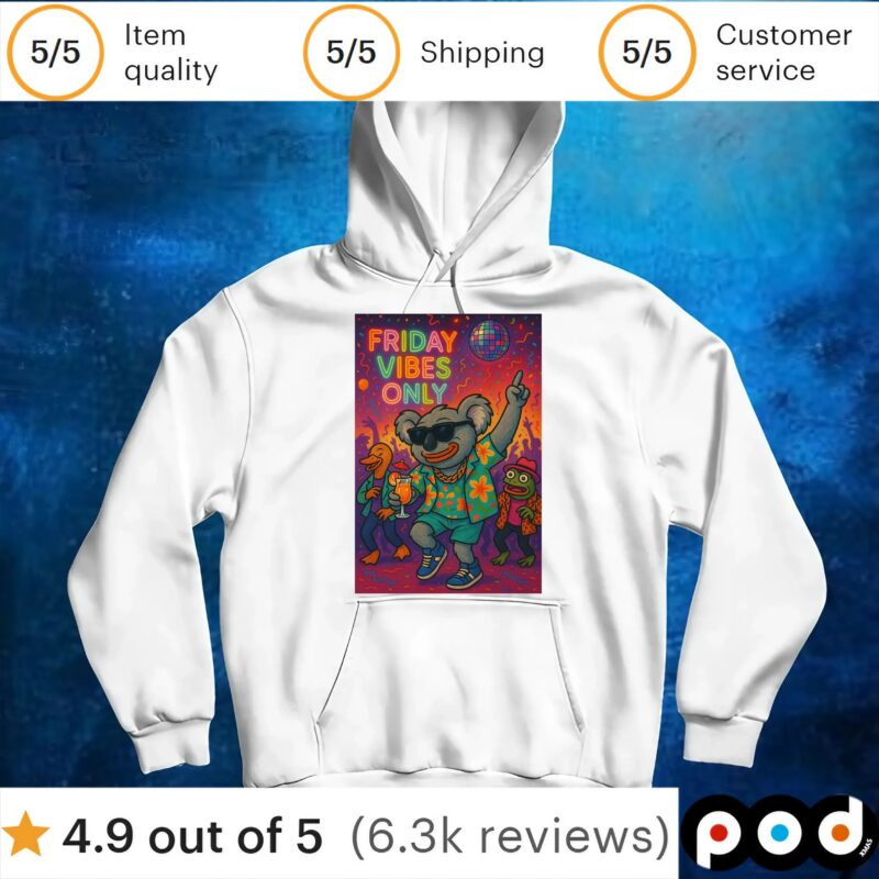 Koala Hawaiian Friday Vibes Only T Shirt