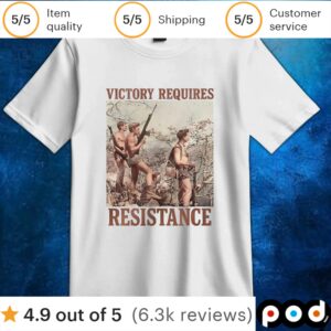 Victory requires resistance t shirt