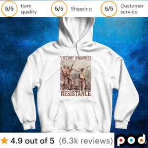 Victory requires resistance t shirt