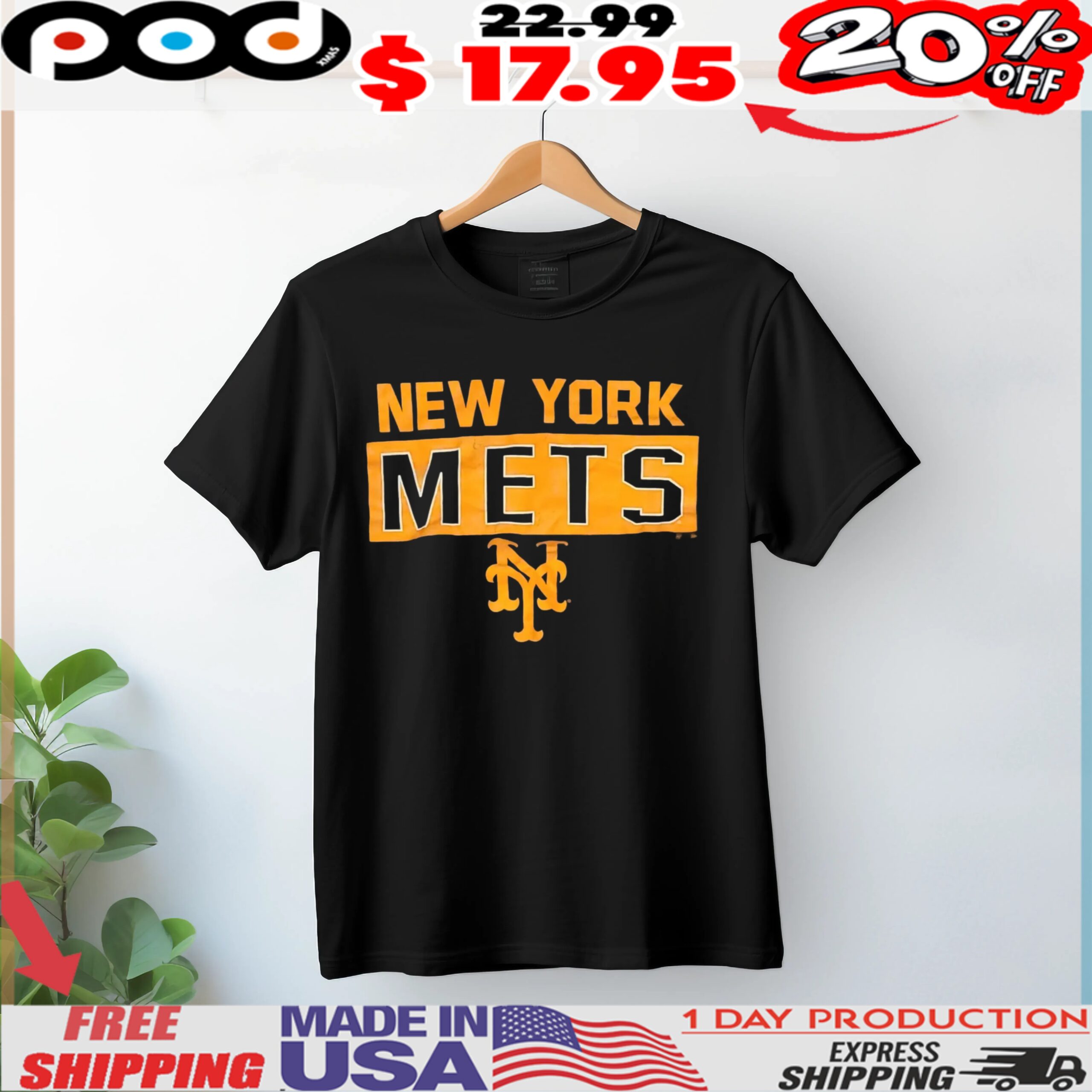Vintage New York Mets Logo 2025 Shirt
