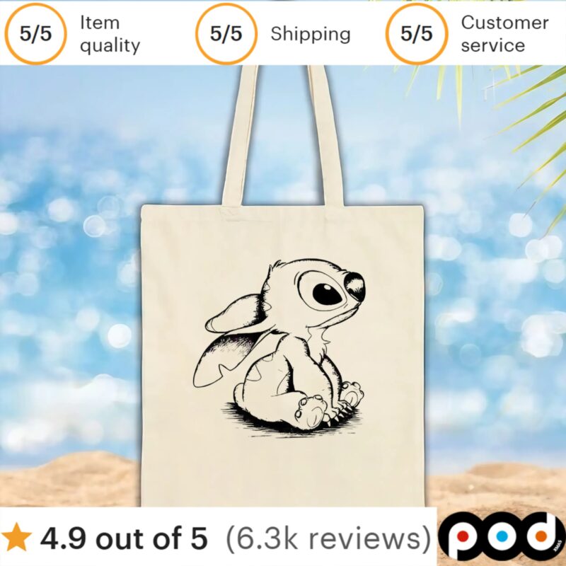 Stitch sitting sketch hand drawn t shirt