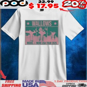 Wallows Info Wallows Model and More Usa Tour 2025 T shirt