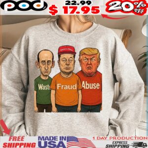 Waste Fraud Abuse Trump Caricature Shirt