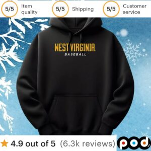 West Virginia Baseball Logo Stack T Shirt