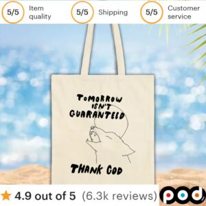 Wolf Tomorrow isn’t guaranteed thank God t shirt